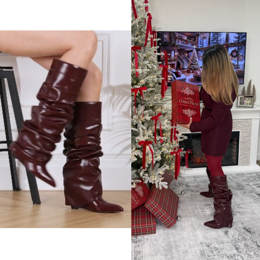 Boots Burgundy - Picture 2 of 9
